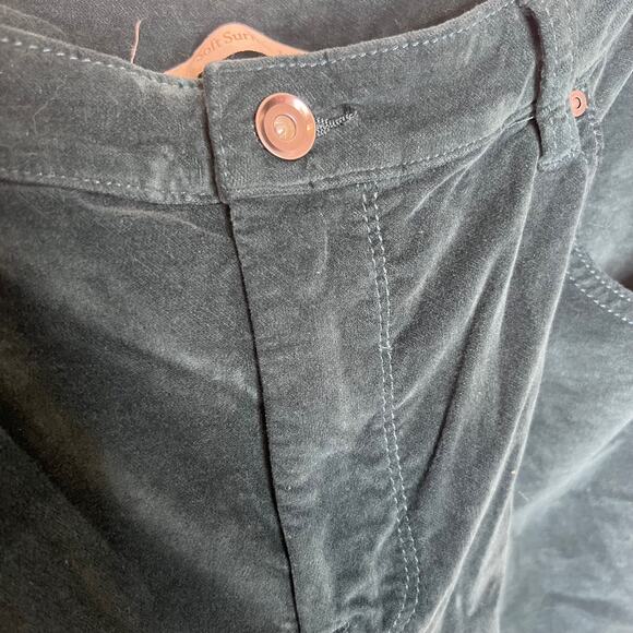 SOFT SURROUNDINGS Women's PLUS 18 Petite Velvet Pant Jean Teal Green Boot Flare - Picture 6 of 11